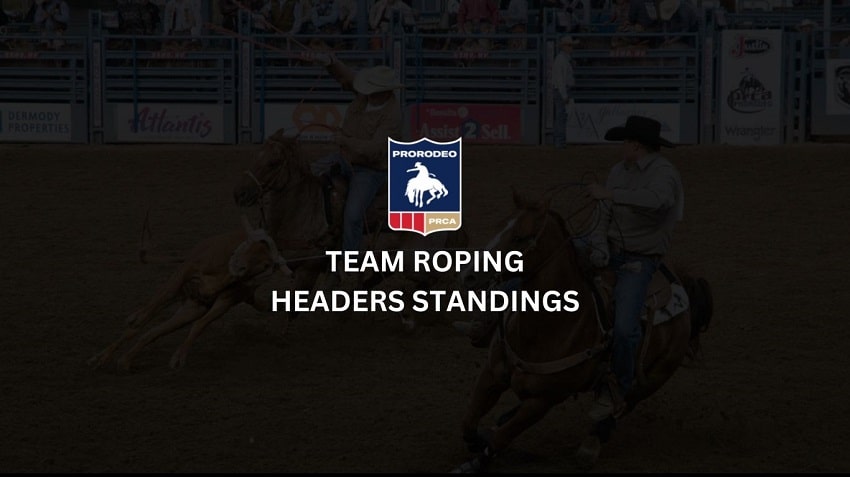Team Roping Headers Standings